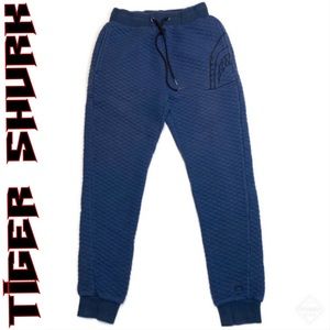 Tiger Shvrk Navy Slim Cozy Crew Joggers Sz S